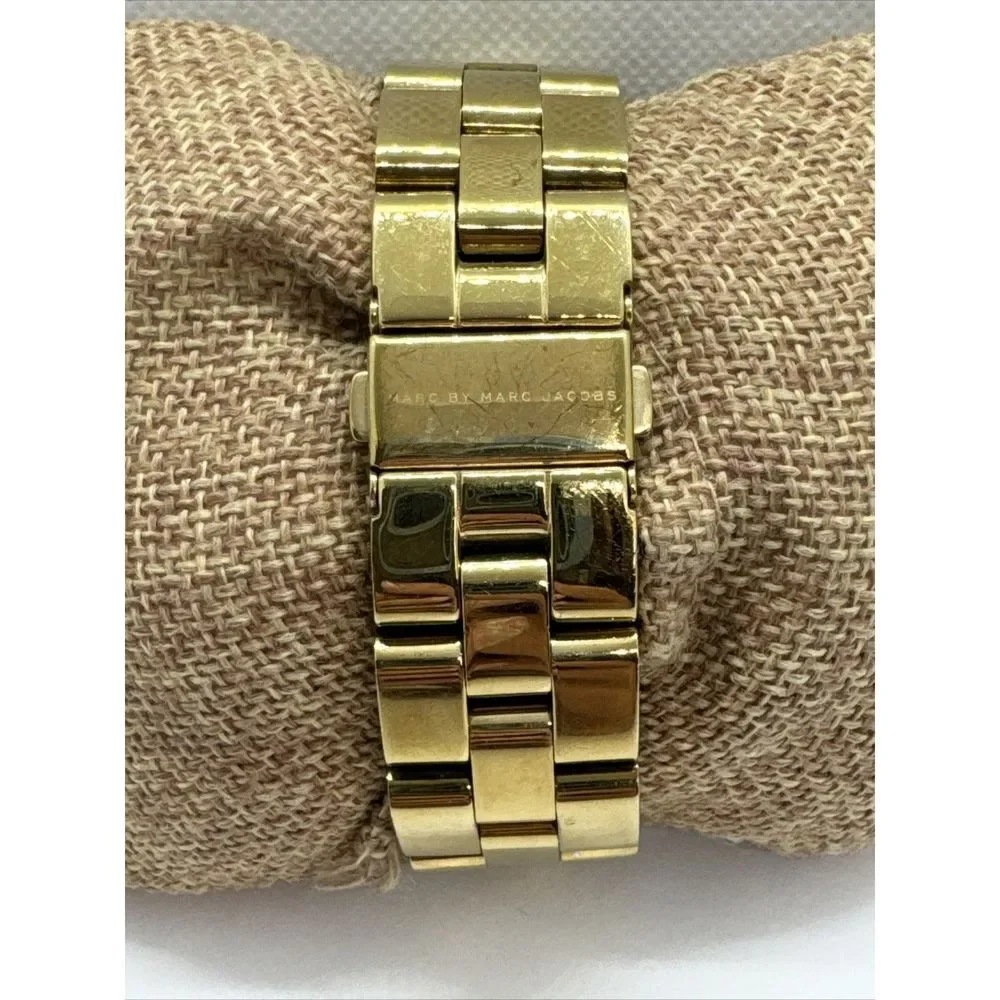 Marc Jacobs MBM3045 Women's Gold Stainless Steel Analog Dial Quartz Watch JNA729